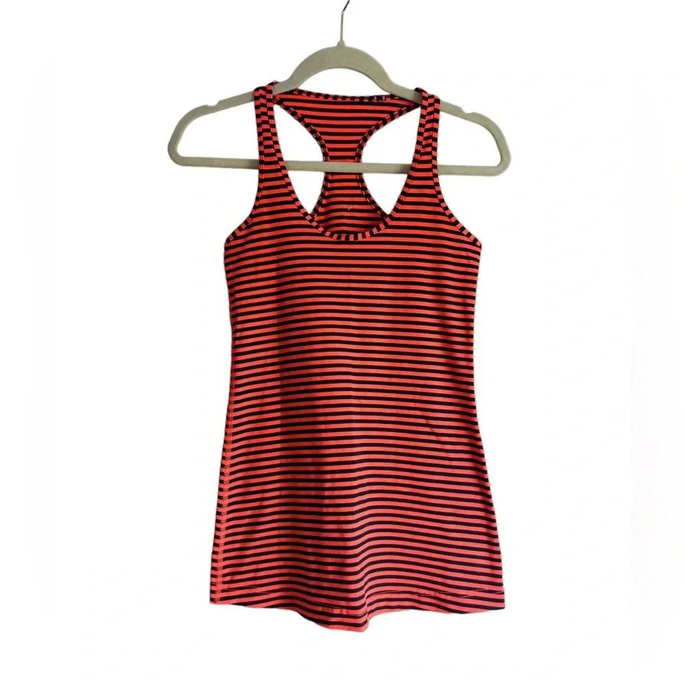 LULULEMON STRIPED RACERBACK TANK